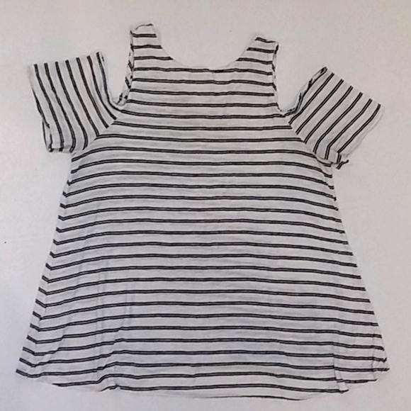 Mossimo Supply Co. Cold Shoulder Striped Top - Picture 4 of 6